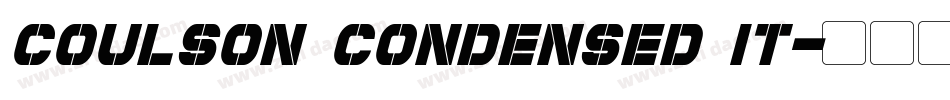 Coulson Condensed It字体转换